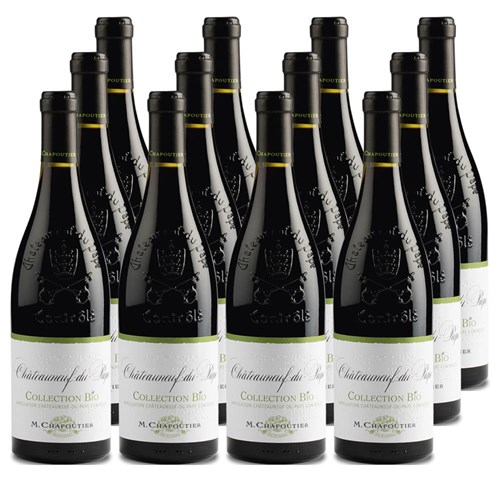 Case of 12 Chateauneuf-du-Pape Collection Bio M.Chapoutier 75cl Red Wine